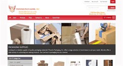 Desktop Screenshot of phoenixpackagingpa.com